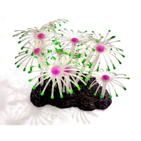 Top Fin Glow-in-the-Dark Moveable Flower Aquarium Ornament - Picture 2 of 6